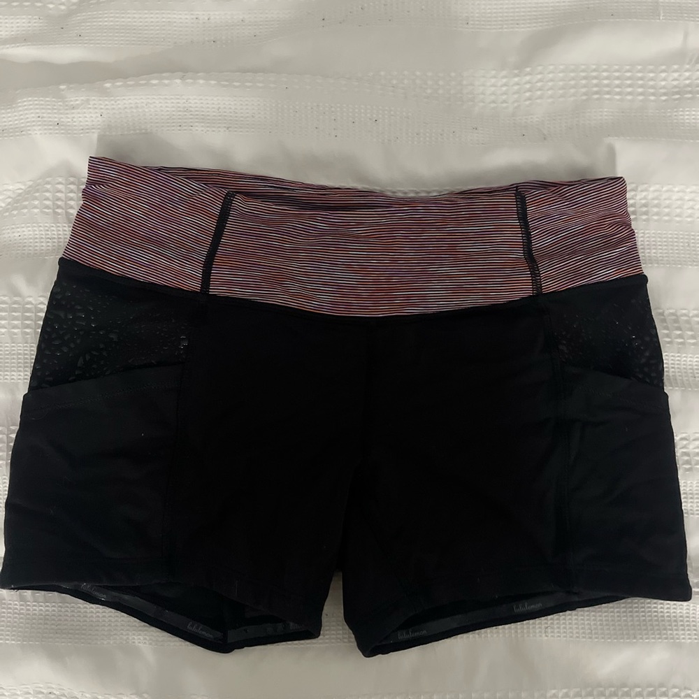 Black Women Lululemon Shorts